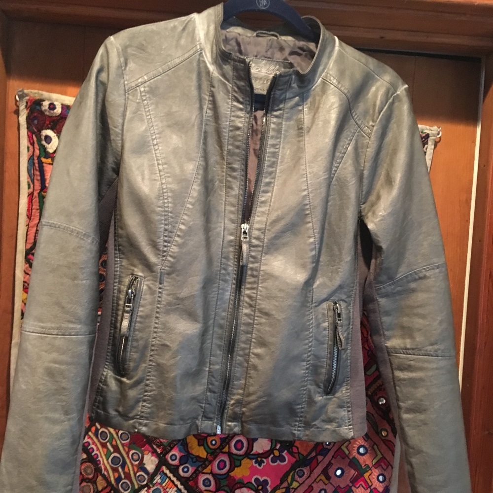 Vegan Leather Moto Jacket.